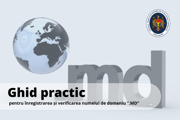 Ghid practic pentru înregistrarea și verificarea numelui de domeniu ".md"
